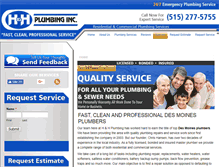 Tablet Screenshot of handhplumbing.net